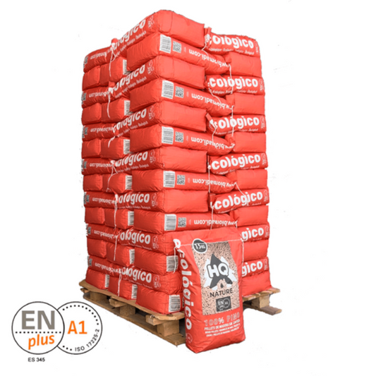Pellet de Madera de Pino BIO 1050 kg / 70 Sacos de 15 kg